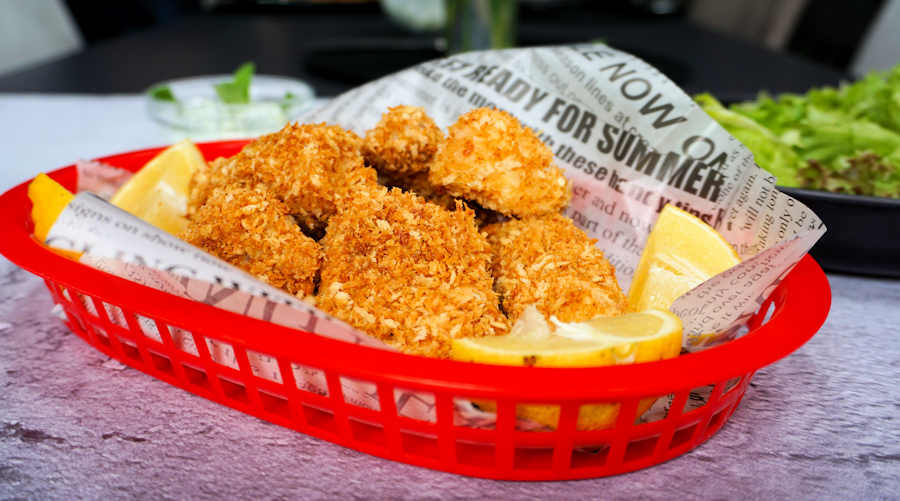 Baked Haddock Goujons With Herby Tzatziki Recipe Cuisine Fiend